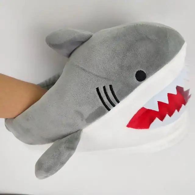 Chaussons Animaux Requin Peluche -2