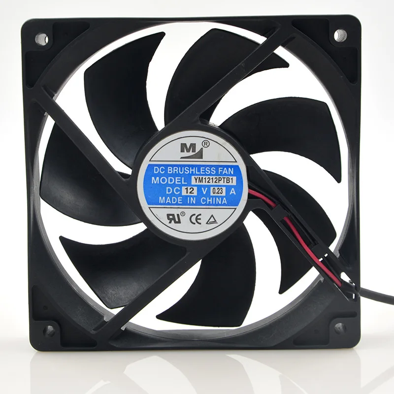 Original FOR YM1212PTB1 12025 12V 0.23A 12CM Double Ball Bearing Cooling Fan | Компьютеры и офис