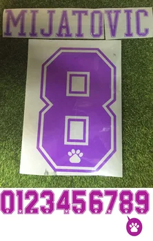

1994-1996 Customize Nameset MIJATOVIC RAUL nameset DIY Custom Any Name And Number Soccer Patch Printing