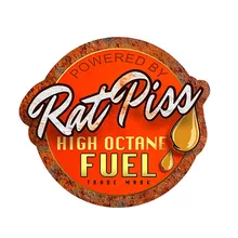 Funny 12cm x 11cm Rat Rod Rat Piss High Octane Fuel Decal Car Window Truck Door Bumper Decals Car Stickers