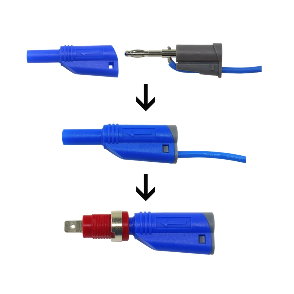 20 Pieces Welding Assembly Multimeter Connector 4mm Stack Safety Banana Plug
