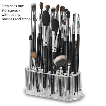 

Transparent acrylic makeup brush shelf / 26 hole pen storage box / desktop display rack / desktop storage rack