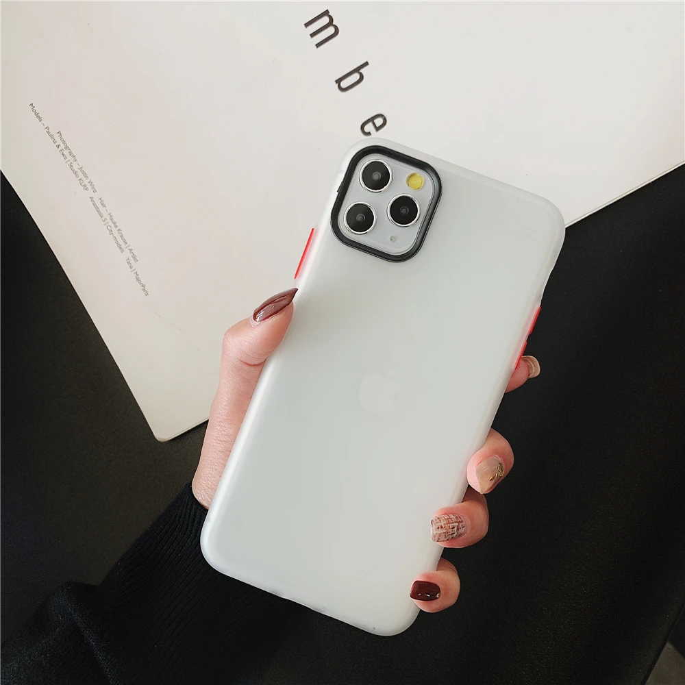 Ультратонкий Мягкий чехол для телефона iPhone 11 Pro Max 7 8 6 6s Plus X XR XS Max противоударный матовый прозрачный силиконовый чехол - Цвет: Clear