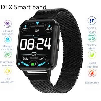 

DTX smartwatch 2020 Sport Bnad Fitness Tracker Heart Rate Blood Oxygen Smart Watch PK DT78 W26 for Android IOS