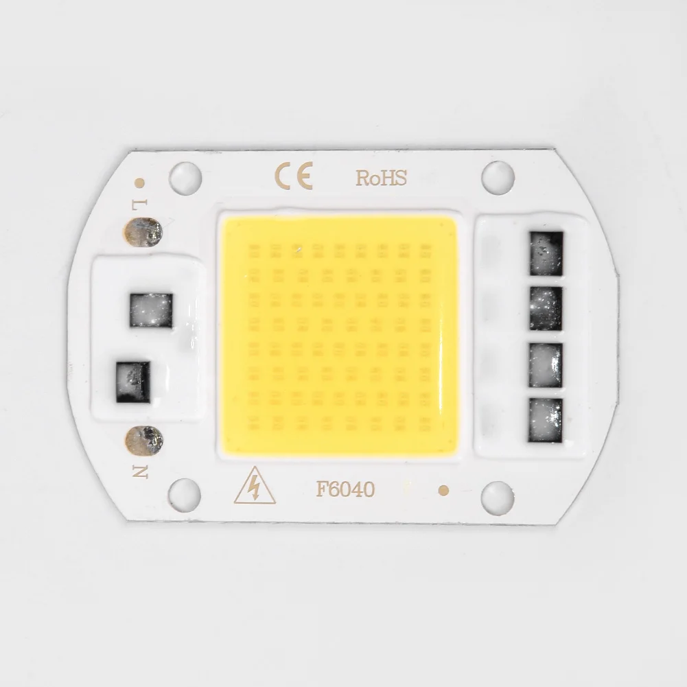 20 Вт/30 Вт/50 вт DIY светодиодный прожектор COB Чип 220V Вход интегрированный Smart IC драйвер