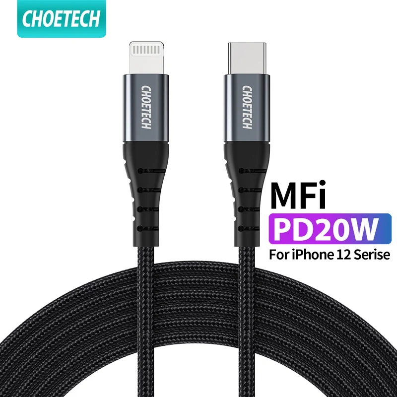Кабель зарядный CHOETECH с USB C на Lightning 18/20 Вт | Мобильные телефоны и аксессуары