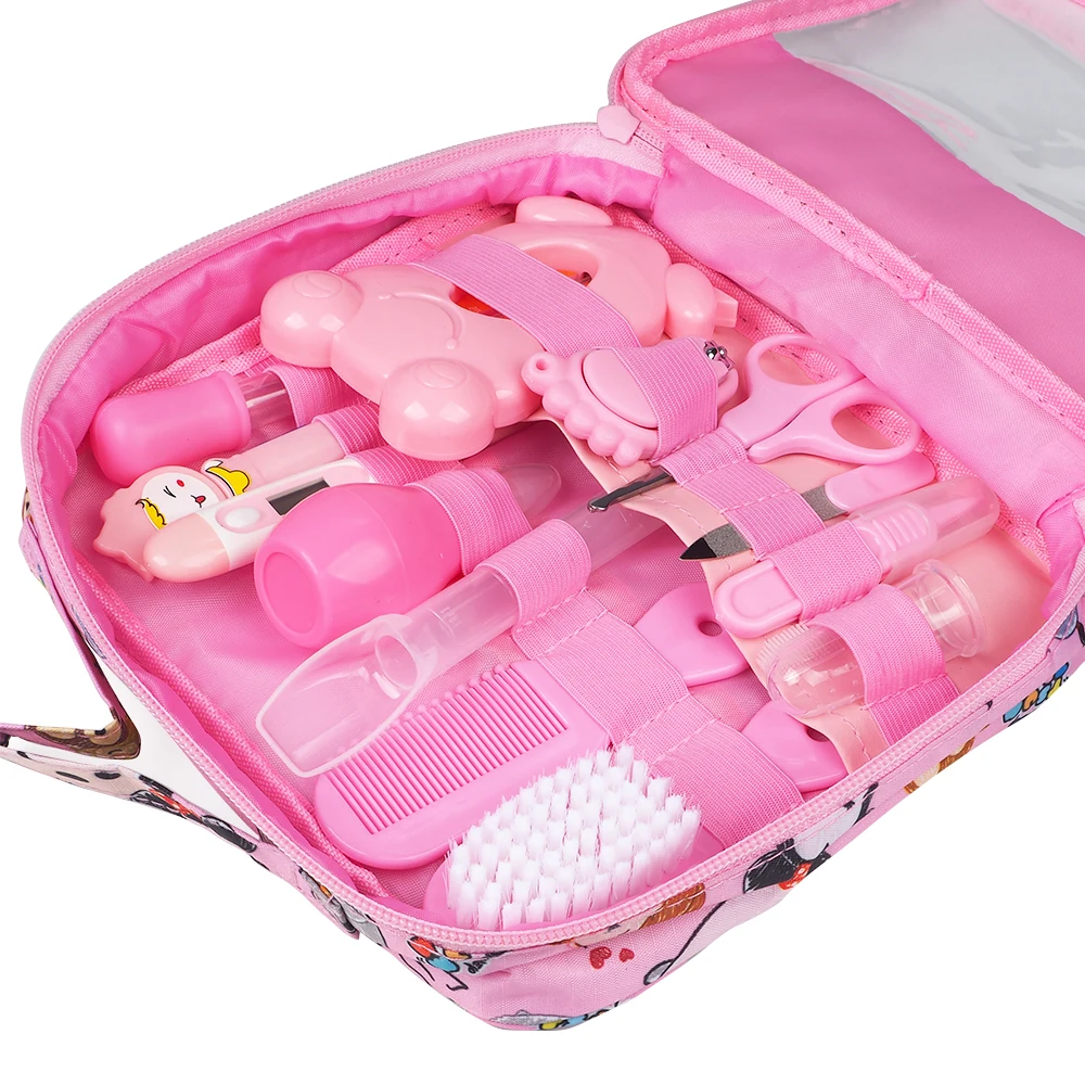 Multifunction Baby Healthcare Thermometer Hygiene  Grooming Brush Newborn Kid Kit Nail Trimmer Toddler Scissor Toiletries Set