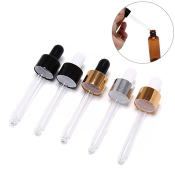 

30ml Amber Glass Dropper Bottle Refillable Tea Tree Oil Essential Aromatherapy Perfume Container Liquid Pipette Bottle