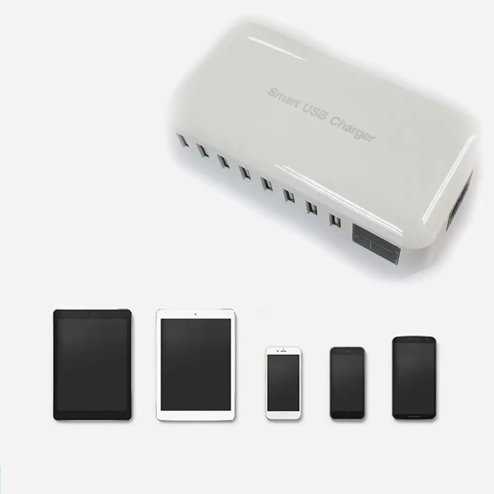 Восемь портов USB зарядное устройство адаптер питания 5 В 2.1a зарядная станция Настольный для iPhone iPad Mini huawei Mi DV aC