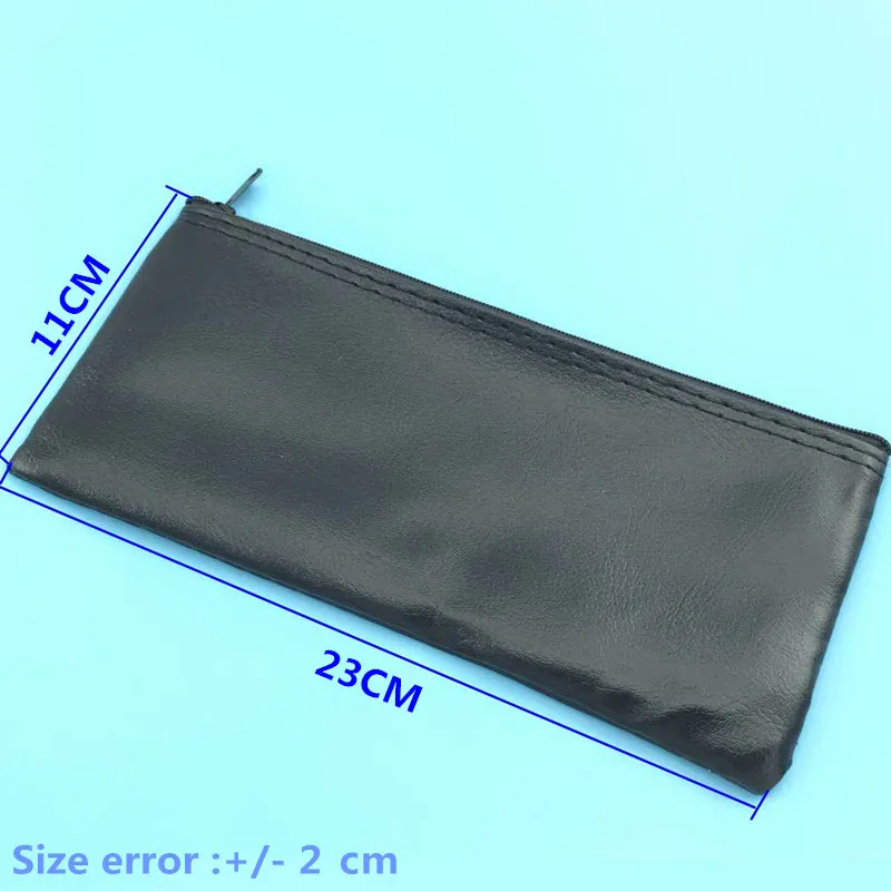 

Professional Wired Microphone Holder Leather Case With Zipper For Shure Microphone Bag Accessories or Cable 23*11 cm