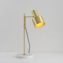 Гостиная Столовая Кабинет Настольная лампа из спальни глава кровать узнать из чистой меди лампа может быть скорректирована