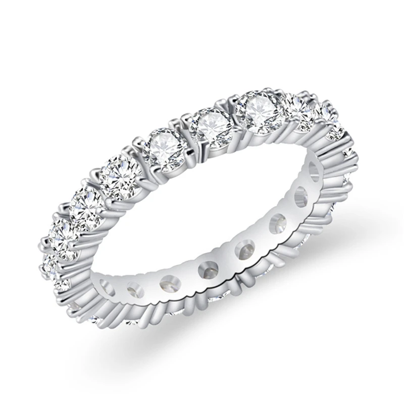 Роскошные брендовые ювелирные изделия серебряного цвета инкрустация кубическим цирконием уникальная форма кольцо для женщин Свадьба обручение подарок