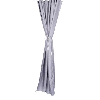 

Imitation Linen Curtain Outdoor Pool Curtain Partition Curtain Waterproof Hanging Curtain for Partition (Grey)