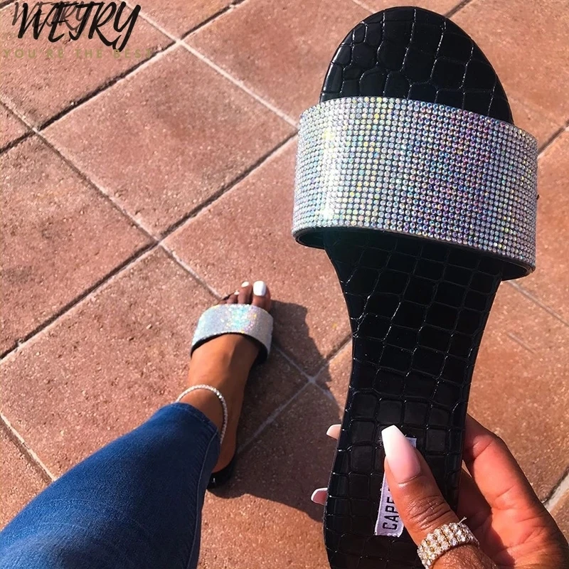 sequin flip flops in vibrant colors