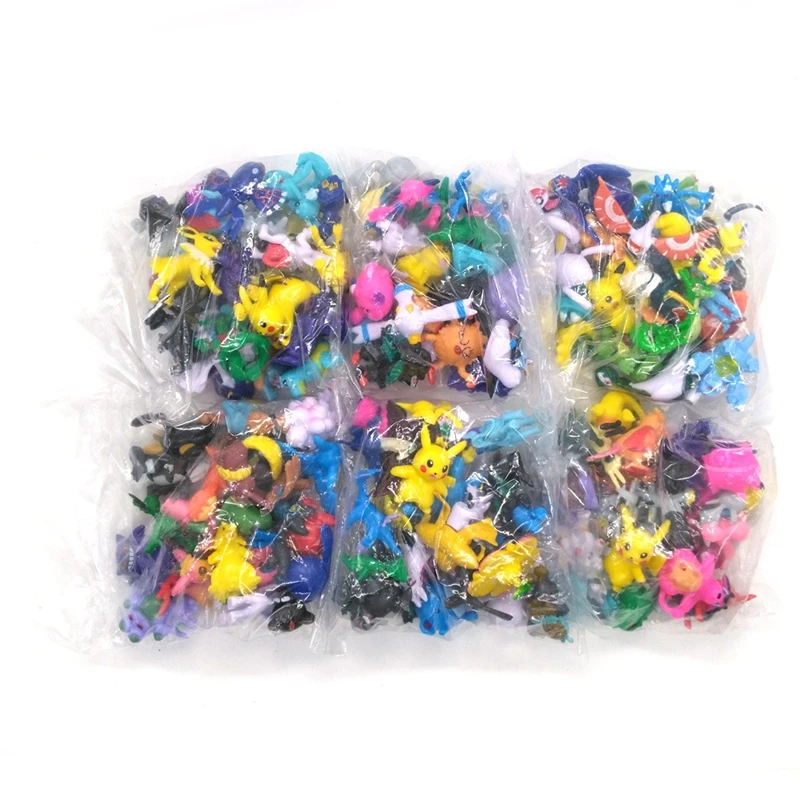 

24PCS Set Mini Pocket Monster Figures Charizard Charmander Squirtle Venusaur Mini Pocket Monster Pikachu Action Figure Kids Toy