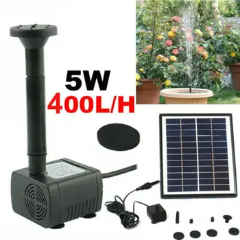 

5W Solar Panel Powered Water Pump Garden Pool Pond Fish Aquarium Fountain