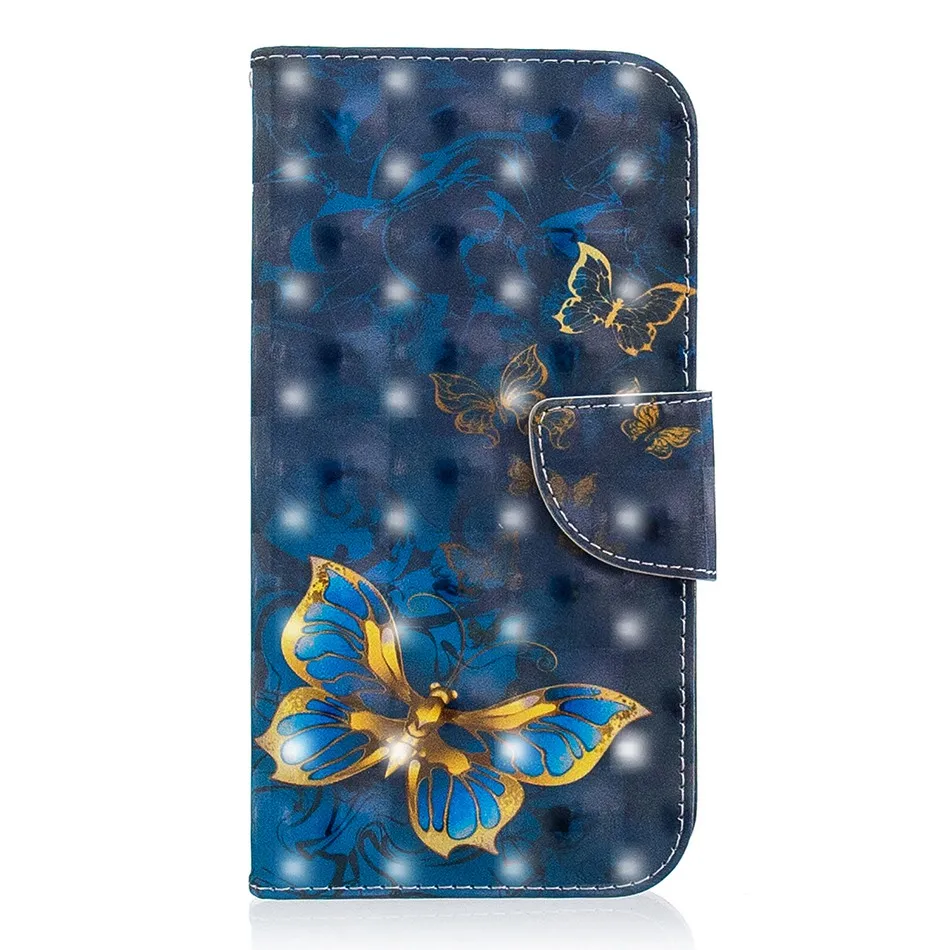 Чехол с объемным эффектом слона бабочки для iPhone XS Max из искусственной кожи, бумажник, флип-чехол для iPhone X, XR, 6, 6 S, 7, 8 Plus, чехлы для телефонов