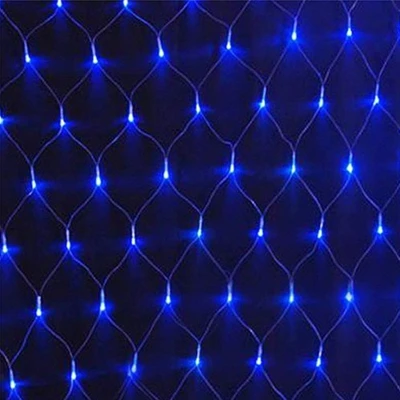 10 м* 8 м 2600 светодиодный сетевой светильники для помещения и улицы ландшафтное освещение Рождество Свадьба год гирлянда светодиодная водонепроницаемая лампа - Испускаемый цвет: Синий