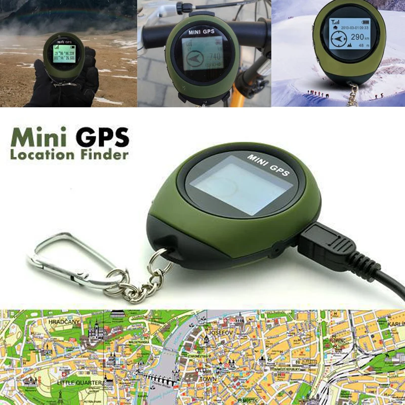 Mini Handheld GPS Navigation Receiver Location Finder USB Rechargeable with Digital Compass for Outdoor Travel Locator | Автомобили и