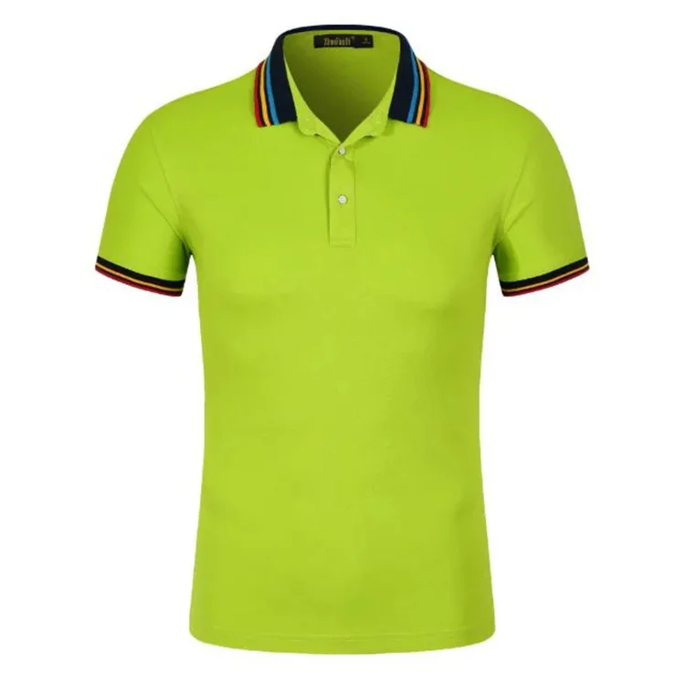 Деловой с воротником рабочая одежда Мужская рубашка поло настраиваемый Logo200 грамм Шелковый отложной воротник с коротким рукавом группа одежда cultural S