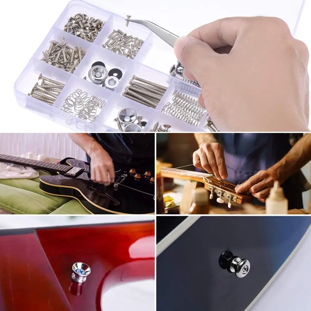 

Guitar Humbucker Pickup Screws Set Kit Pickup Ring Surround Mounting Screws Kit
