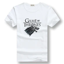 Летние топы, рубашка из хлопка с коротким рукавом, Игра престолов, Мужская футболка, повседневная мужская футболка, топы, футболки, Зимняя коллекция, Мужская футболка