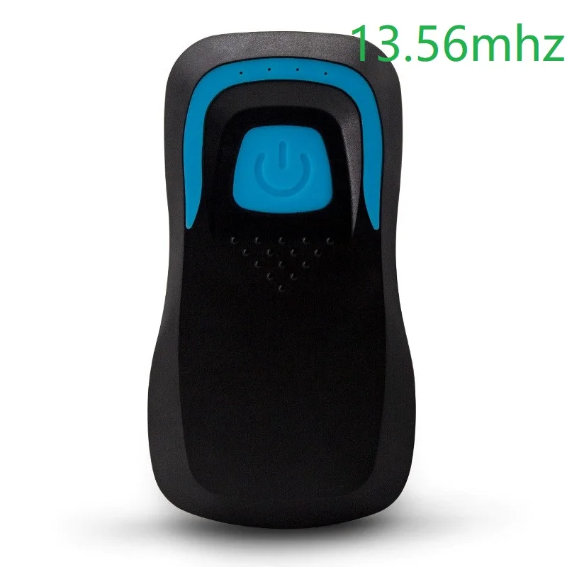 13.56Mhz Black 125 кГц 13,56 МГц Bluetooth беспроводной считыватель карт с сканированием штрих-кода для Android Winn iOS - Цвет: 13.56Mhz Black