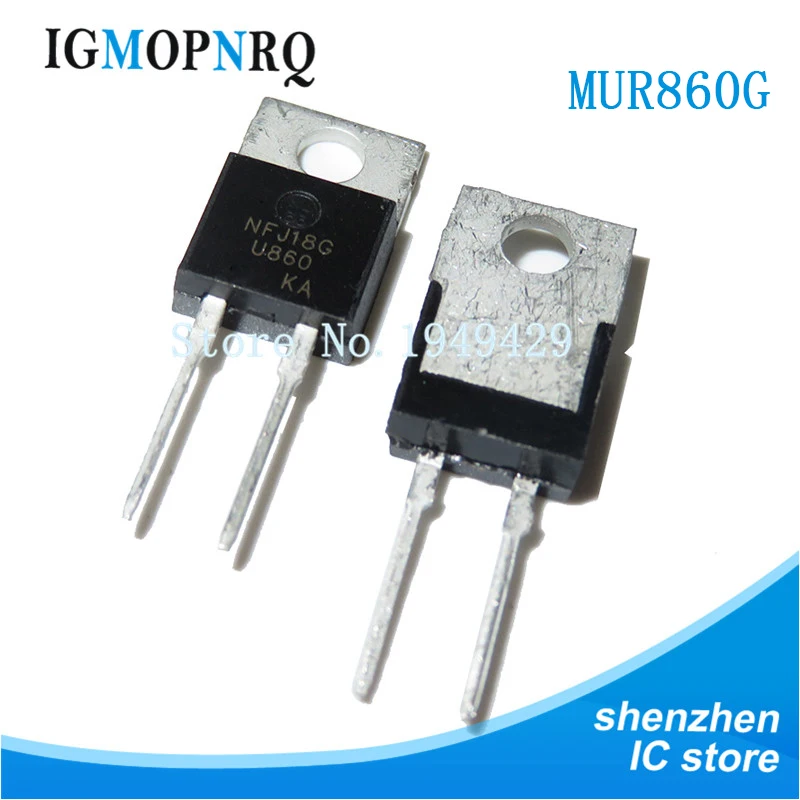10 шт. MUR860G TO 200 MUR860 TO220 600V 8A Новый оригинал|Интегральные схемы| |