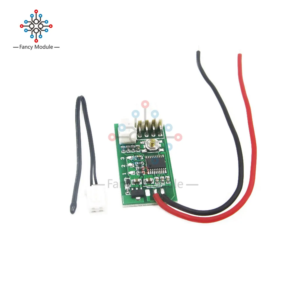 Diymore DC 12V PWM Температура детектор зонд регулятор температуры с 4-проводной Температура Скорость вентилятора контроллер регулятор для ПК Вентилятор STK IC