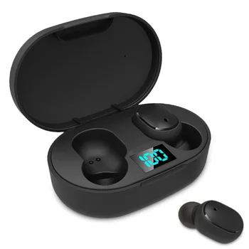 

E6S Bluetooth Earphone Wireless Headset Digital Motion Mini Headset Stereo Earphone Intelligent Display with Charging Box