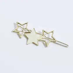 Ju Jing Yi знаменитостей стильные заколки корейский стиль японский стиль конфетного цвета пятиконечная звезда зажим в форме геометрической