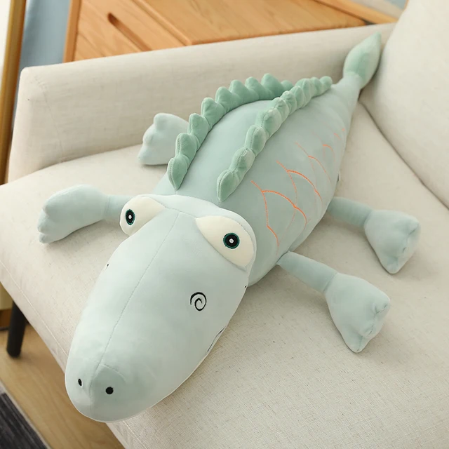 1pc 100/130CM Soft Crocodile Plush Toy Baby Kids Appease Sleeping Pillow Doll Animal Stuffed Plush Toy Birthday Gifts for Girls