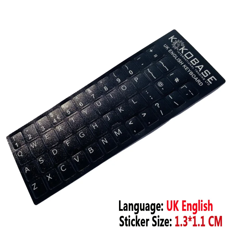 British English Language Waterproof Keyboard Cover Stickers - Standard Keyboard Skins and Accessories