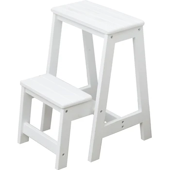 

Household multi-function folding ladder stool imported solid wood ladder indoor ascending ladder chair rack ladder