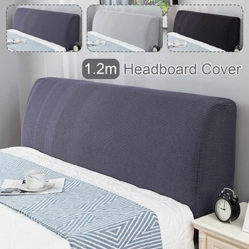 

1.2m Dustproof Polar Fleece Elastic Bed Head Board Cover All-inclusive Soft Solid Color Bed Head Back Protection Headboard Cover