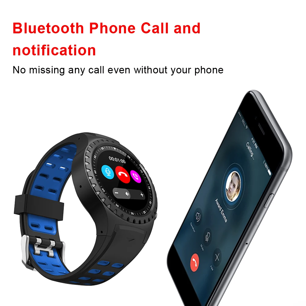 Умные часы с поддержкой SIM и Bluetooth, с функцией телефонного звонка, с gps компасом, умные часы для мужчин и женщин, IP67, водонепроницаемые часы с монитором сердечного ритма