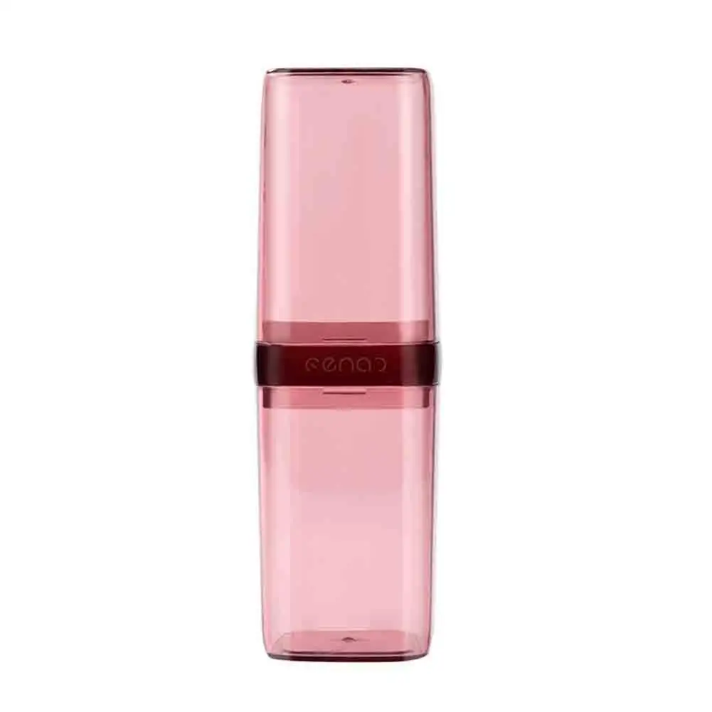 Pink Чашка для зубных щеток, многофункциональный органайзер для чашек, портативный бизнес держатель для зубной пасты для путешествий на открытом воздухе, для использования в помещении, Домашний Органайзер - Цвет: Pink