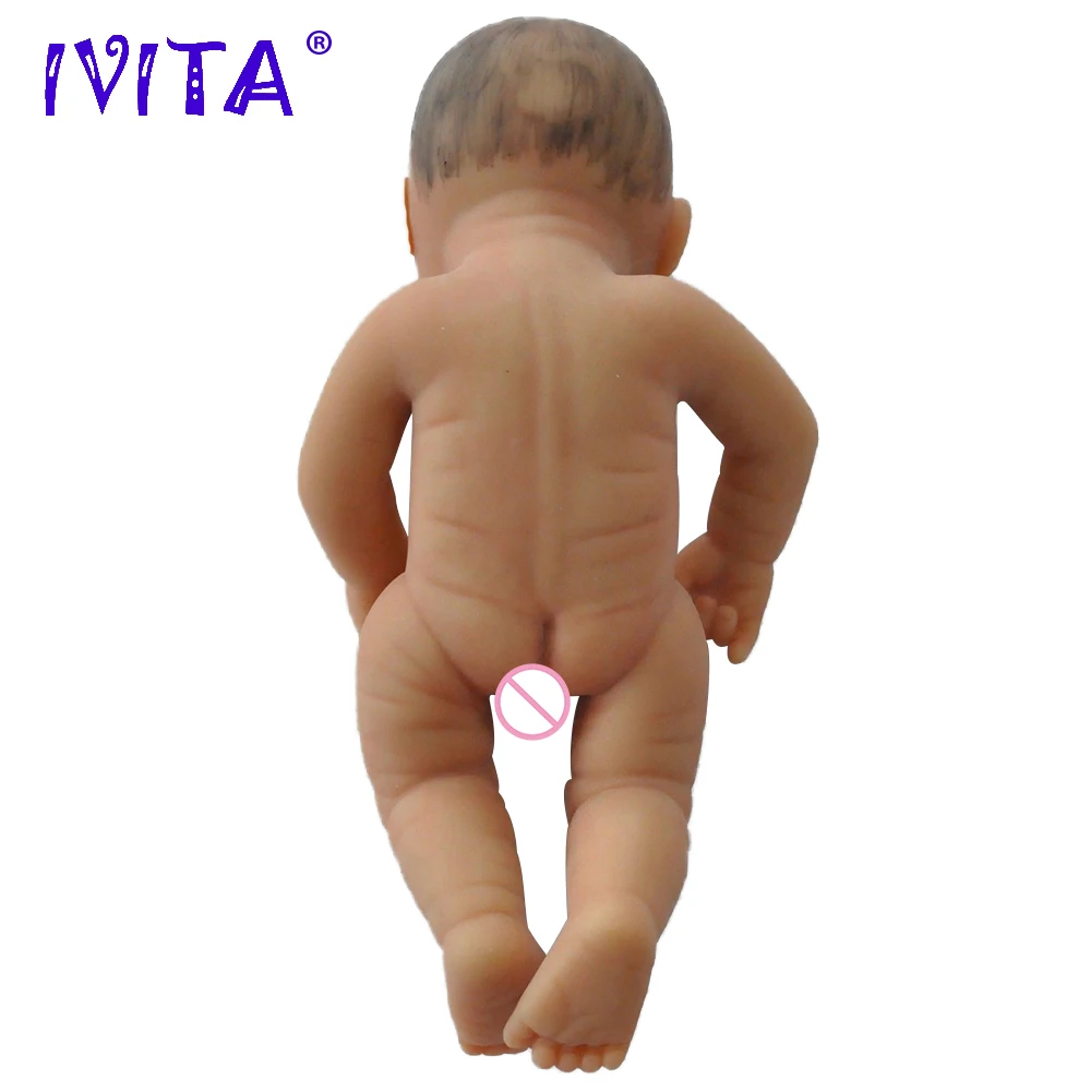 IVITA WG1504H 11-inch 0,85 кг девочка прекрасный полный Силиконовый Reborn Baby окрашенные волосы Ванна Рожденный подарок игрушки куклы детские живые игрушки