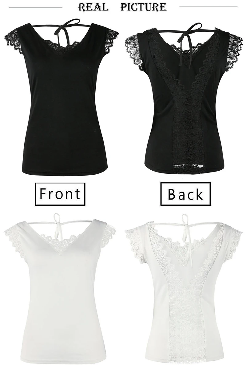 Factory Direct Sales Women Ladies Summer Lace Vest Top Sleeveless Casual T-Shirt New