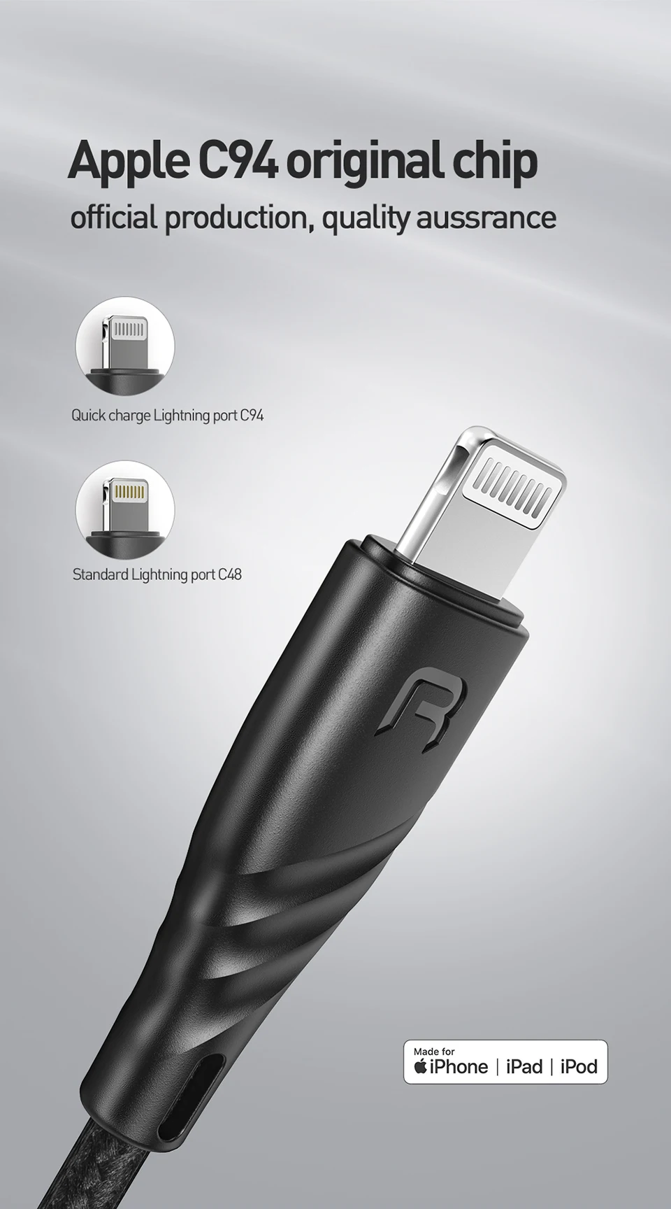 MCDODO MFI сертифицированный usb c к lightning зарядный кабель для iPhone xs max xr x 8 7 6 plus ipad pro быстрое зарядное устройство PD кабель
