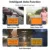 Deelife Solar TPMS Sensor Car Tire Pressure Monitoring System for 4 Wheel Tire TMPS
