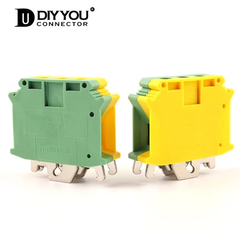 

1 Pcs USLKG-35N Din Rail Ground Terminal Blocks Universal Class connector UK-35N Screw Ground Terminals Connector