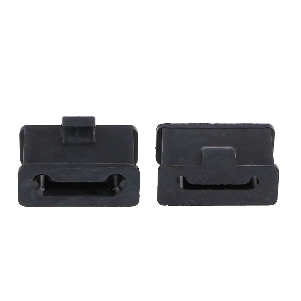 2pcs Exhaust Hanger Insulators Rubber Muffler Mounts Compatible with Harley Black