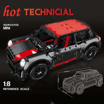 

Cool Black Beetle Car Technic Creator Expert Classic MINI Cooper Camper Building Blocks Sets Bricks Model for Children Toys Gift