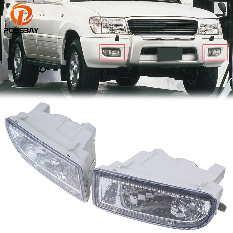 Противотумансветильник POSSBAY в сборе для Toyota Land Cruiser(J100/J105) 1998-2007 прозрачная