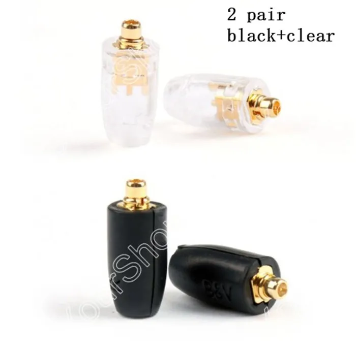 2 Pair Areyourshop штырь для наушников Shure SE215 SE535 UE900 DIY Kit Se 215 535 UE 900 разъем - Цвет: 2 Pair