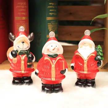 

Christmas Gift Ceramic Cartoon Doll Light Bulb Creative Christmas Gift Light Decoration