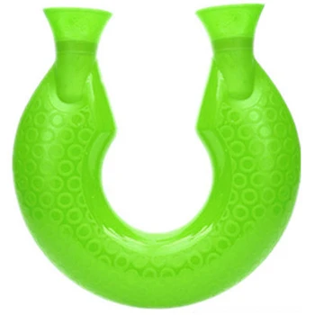 

Wine red dark blue light green medical grade high-density flush water transparent PVC hot water bottle environmental protection