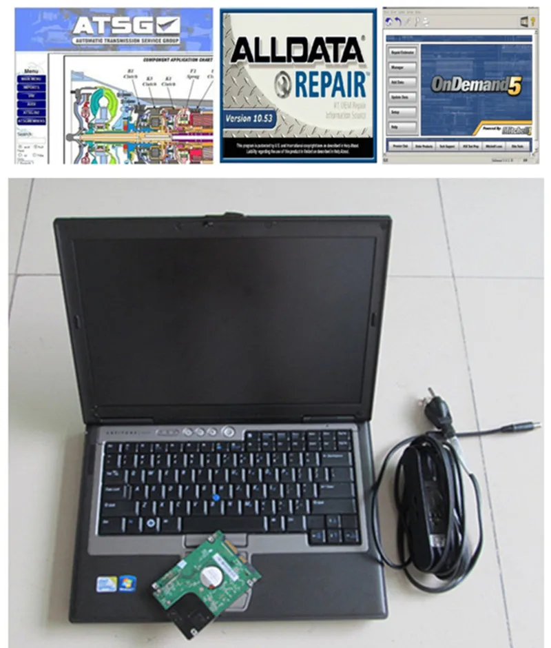 Alldata 10,53 mitchell OnDemand atsg яркая мастерская в 2 ТБ hdd alldata mitchell установлен d630 ноутбук с системой Windows 7
