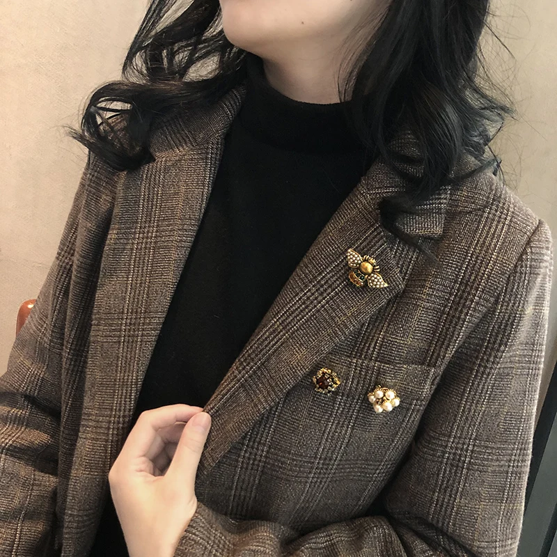 Set 2 Spille Metalliche Per Decorazione Abbigliamento - Gioielli Per Giacca E Cappotto